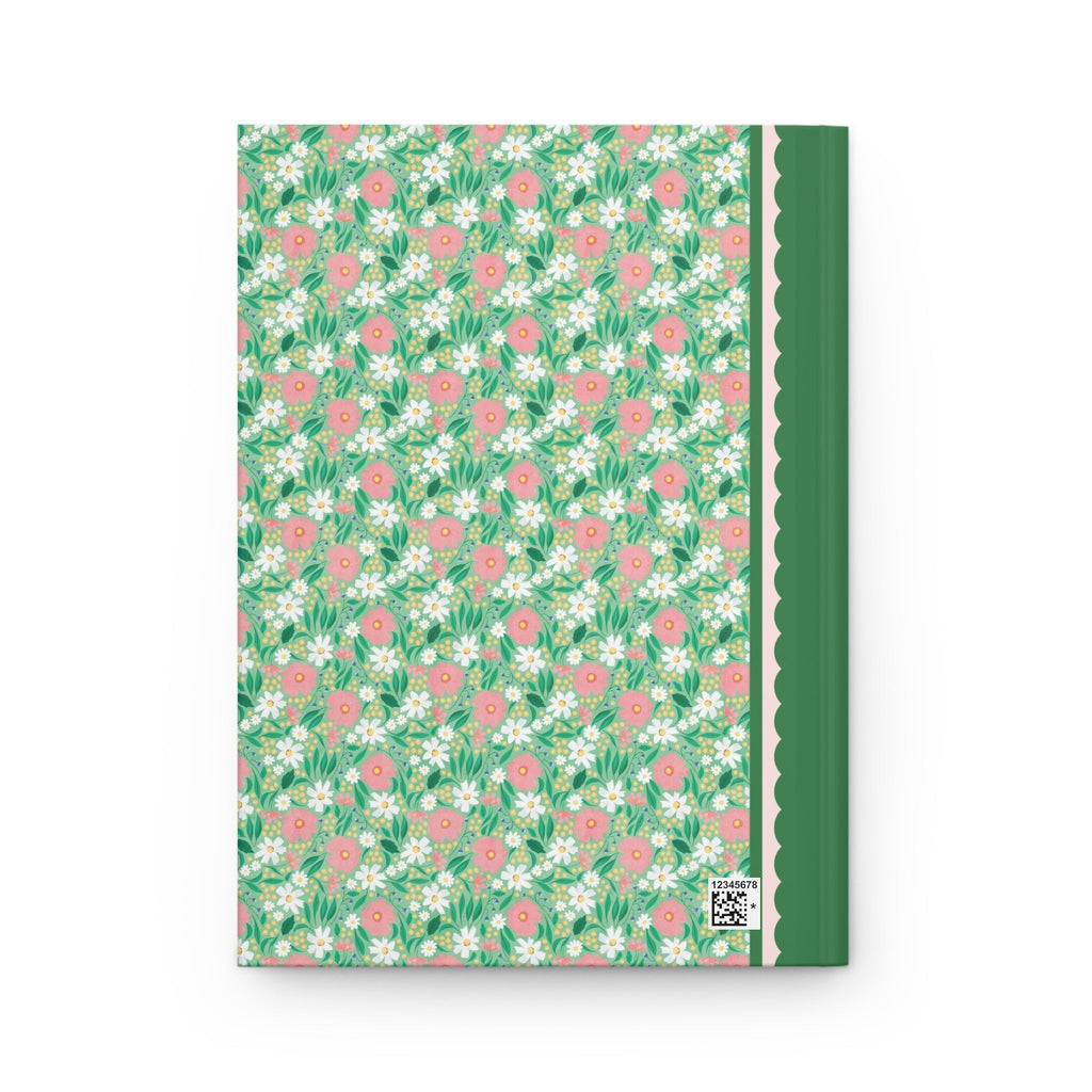 Green Floral Notebook