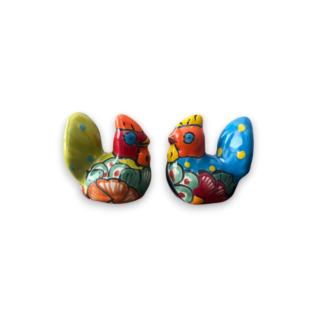 Talavera Chicken Pot Hanger | Small Handmade Mexican Garden Decor