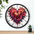Chic Wall Clock – Vibrant Blooms Living Space - Dipaliz