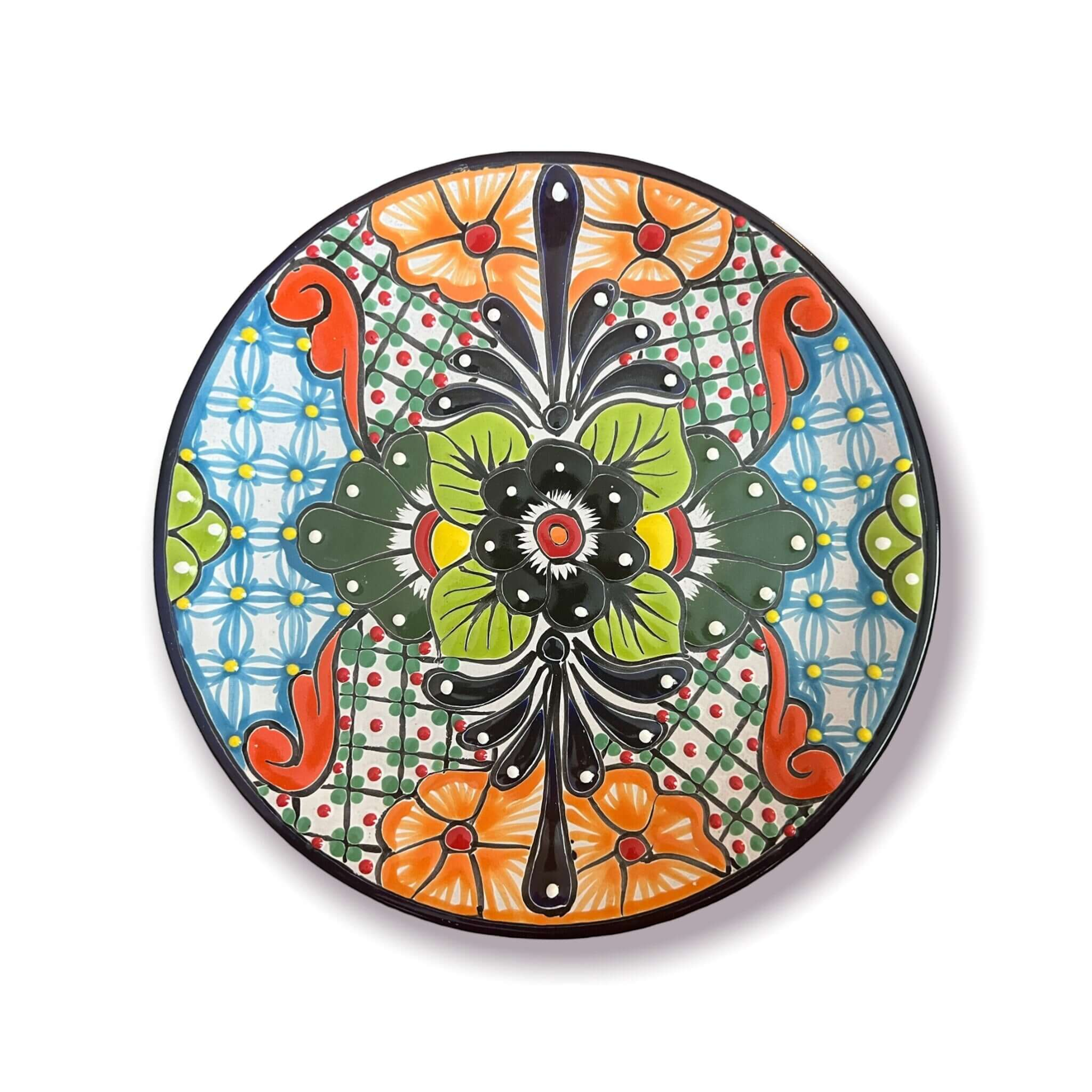 12-Piece Talavera Dinnerware Set | Handmade Mexican Ceramic Plates & Bowls