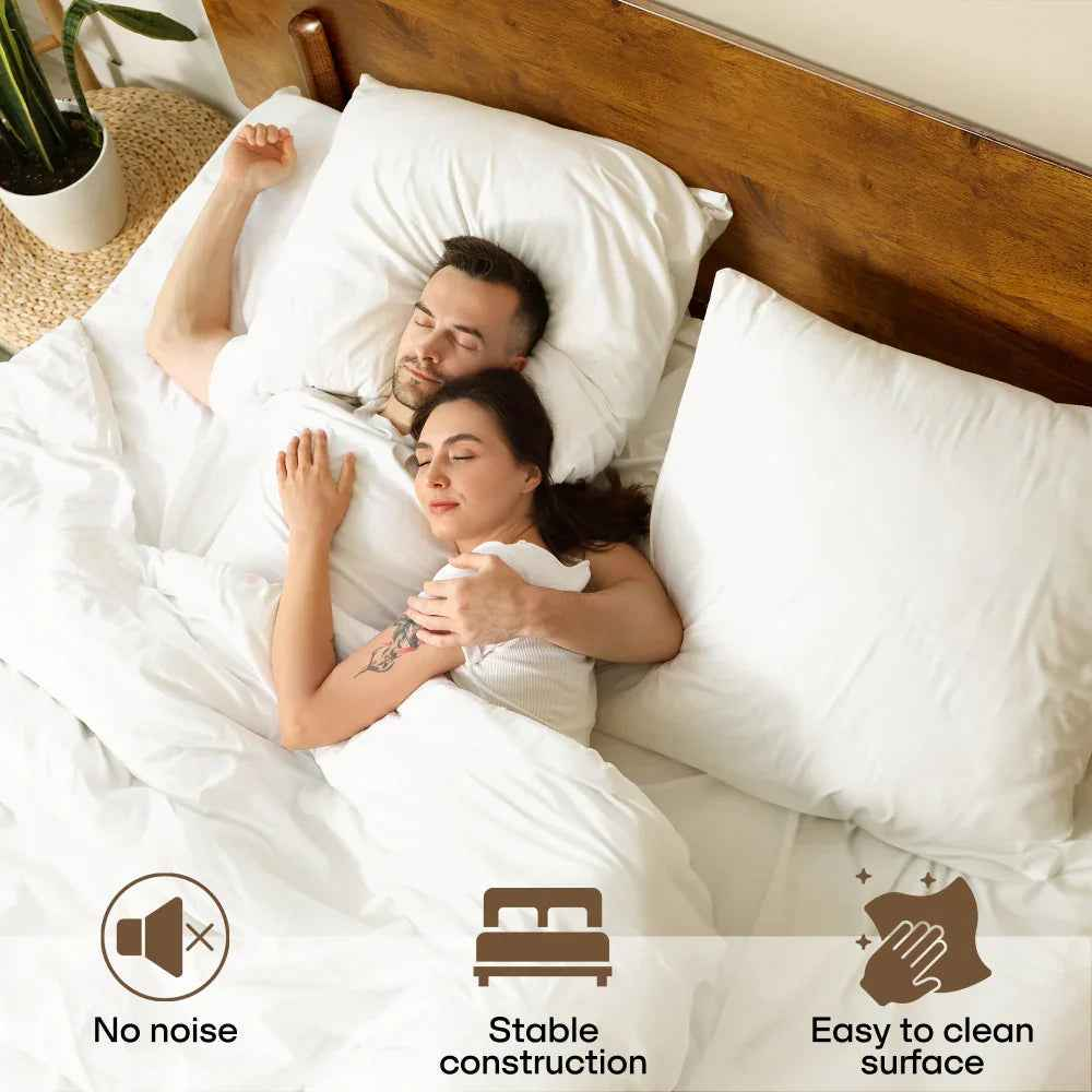 Frida Solid Wood Bed Frame
