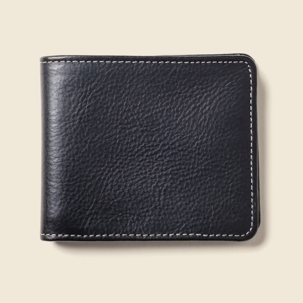 Large Billfold Wallet with RFID protection - Black