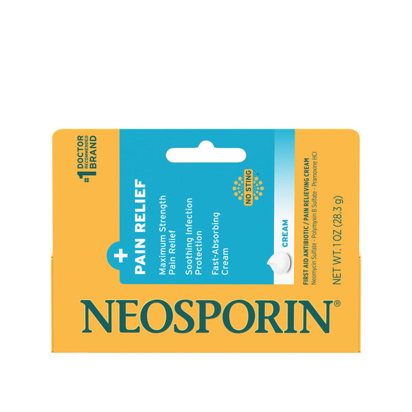 NEOSPORIN Pain Relief Dual Action First Aid Antibiotic Cream, 1 oz