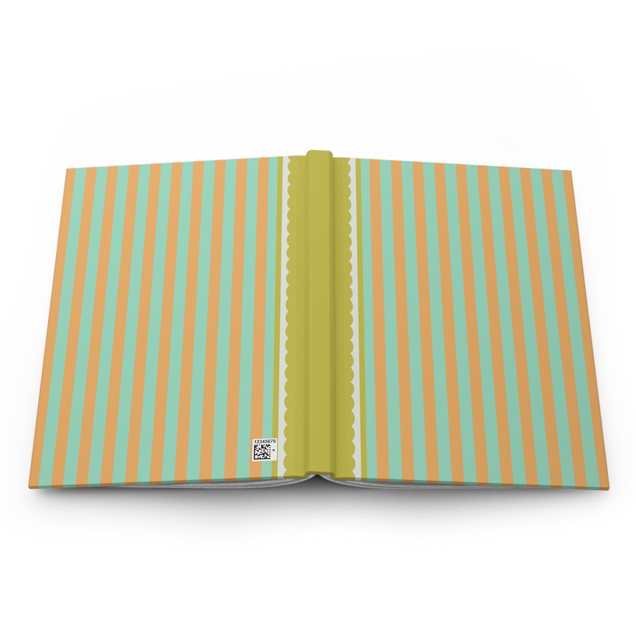 Mint and Orange Notebook