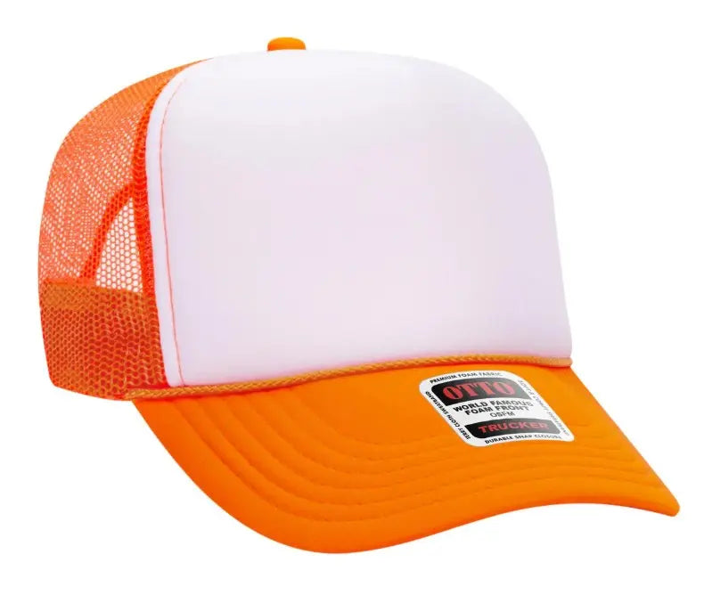 Mama Blue Checkered Bow Adult Otto Foam Trucker Hat