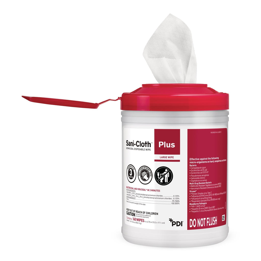 Nice Pak Sani-Cloth Plus Germicidal Disposable Wipes