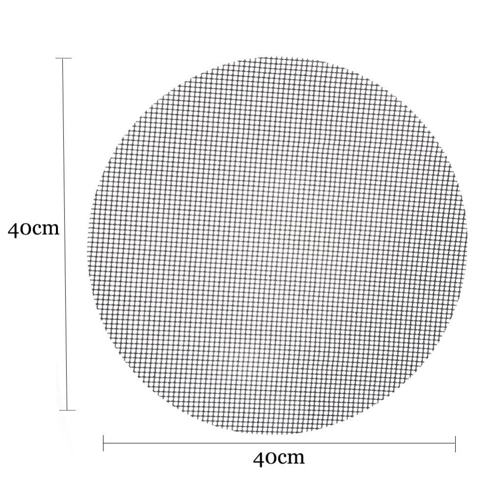 Non-Stick Frying Pan Pad Round Liner Sheet Barbecue Grill Mat Tools For Microwave Oven Outdoor BBQ Accessories  Multifunctional Food Grade Non-Stick Reusable Grill Mat for Gas Grill for Charcoal Grill BBQ Things