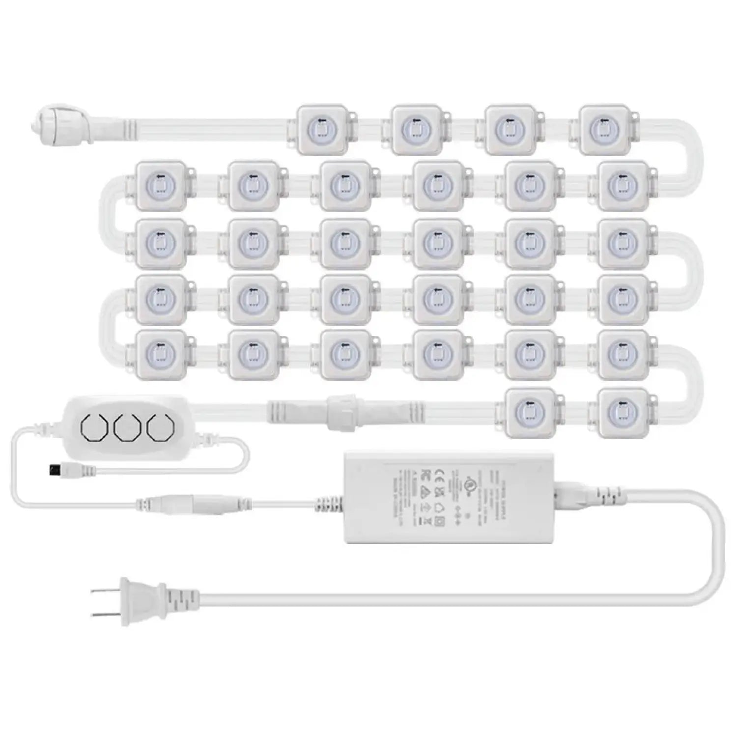 Outdoor LED Strip Light with RGB Effects for Garden and Wall Decor