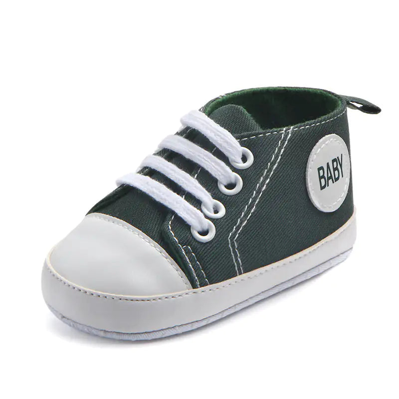 Canvas Classic Sports Sneakers Baby Boys Girls First Walkers Shoes Infant Toddler Soft Sole Anti-slip Baby Shoes - # GIAA71310006