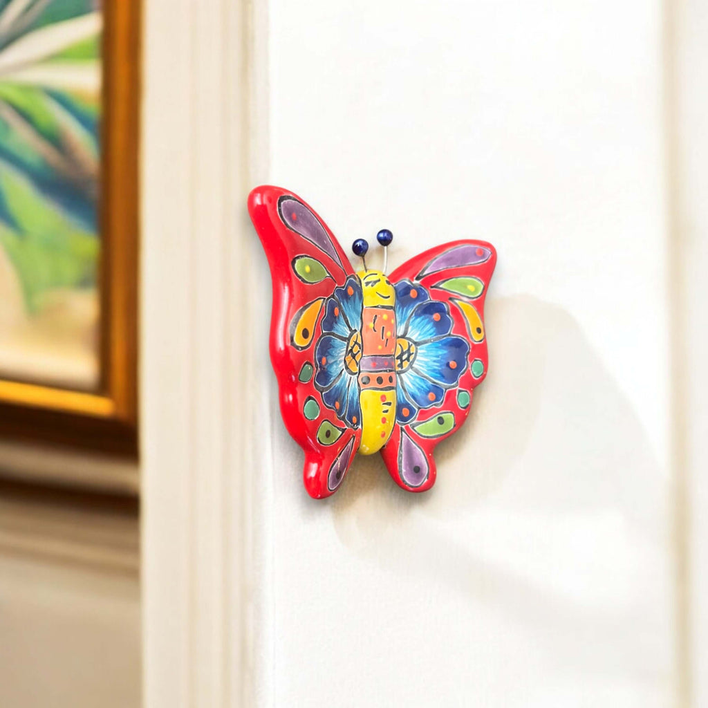 Talavera Butterfly Wall Hanging | Petite Animal Decor