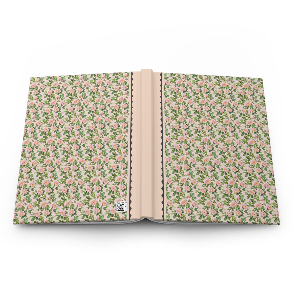 Pink Floral Notebook with Roses