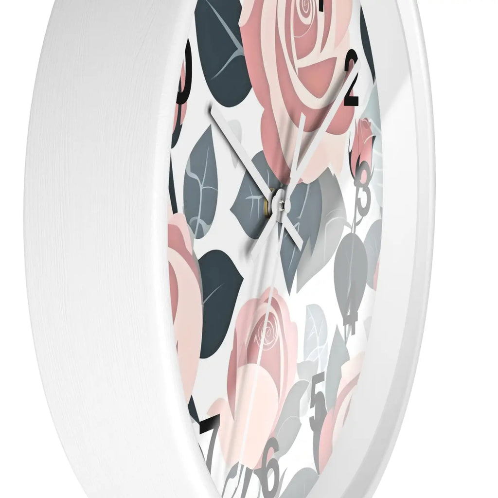 Pink Roses Wall Clock – Premium Materials - Dipaliz