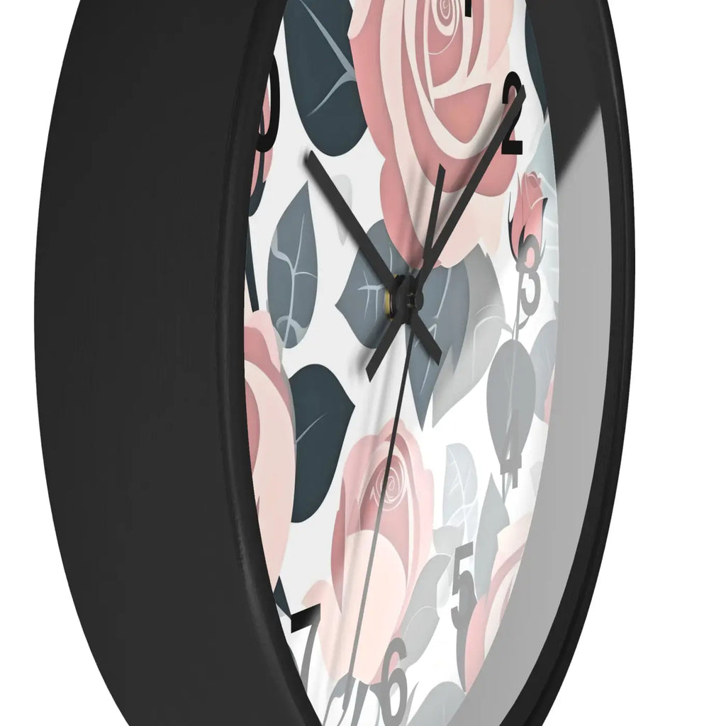 Pink Roses Wall Clock – Premium Materials - Dipaliz