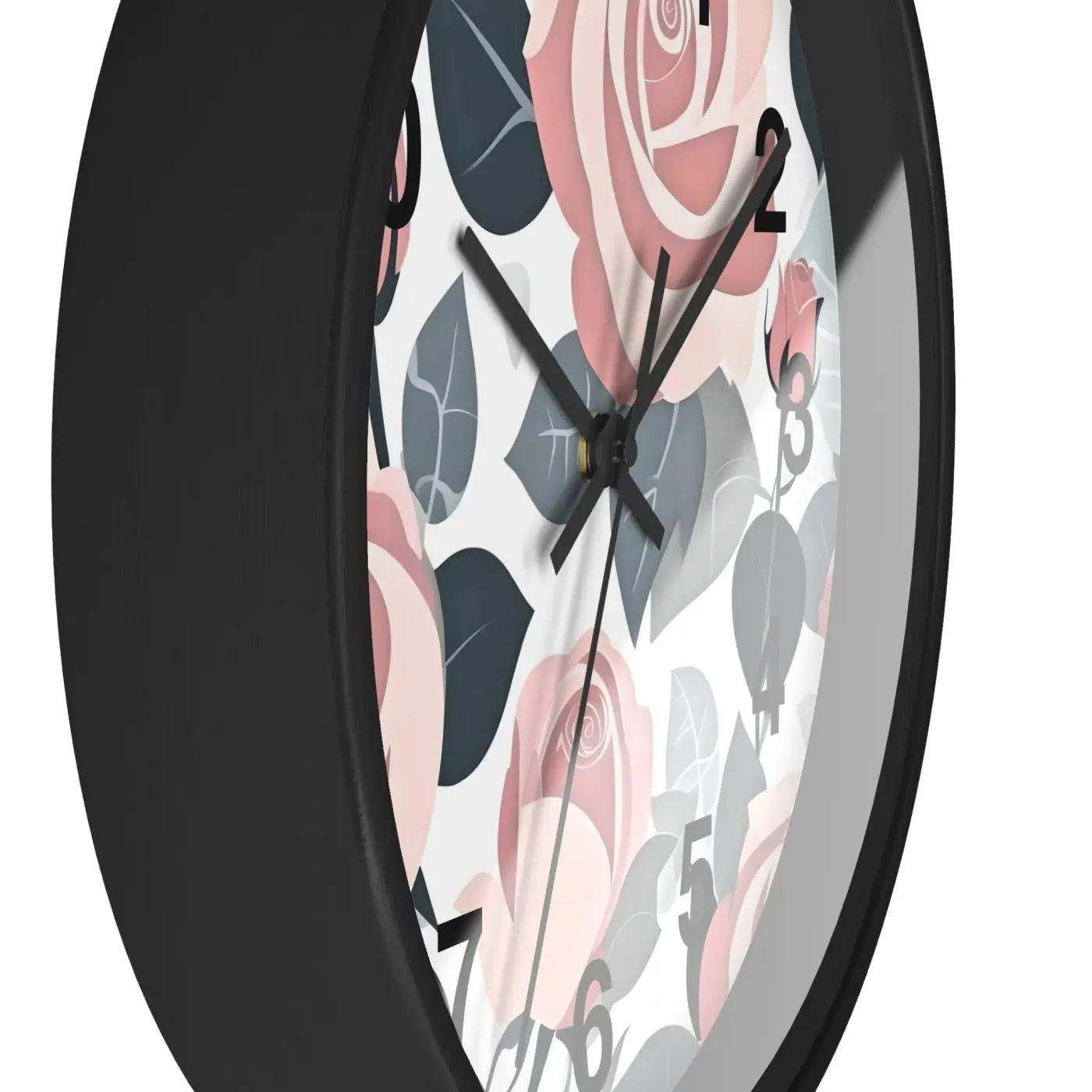 Pink Roses Wall Clock – Premium Materials - Dipaliz