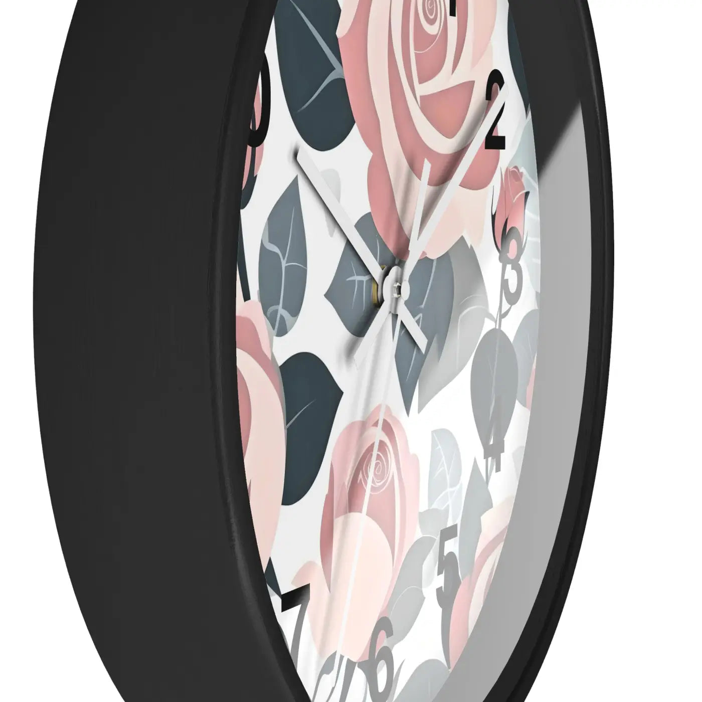 Pink Roses Wall Clock – Premium Materials - Dipaliz