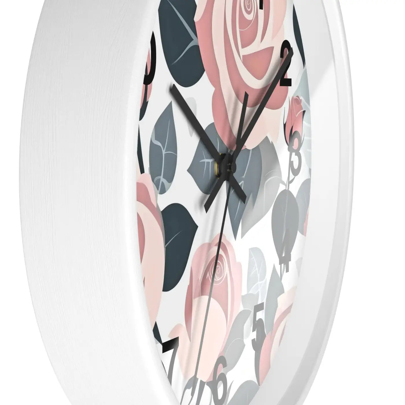 Pink Roses Wall Clock – Premium Materials - Dipaliz