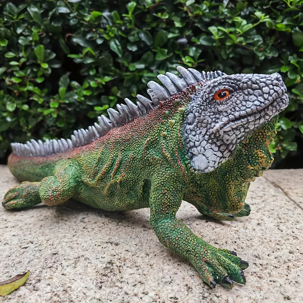 Realistic Iguana Garden Statue Detailed Lizard Decor