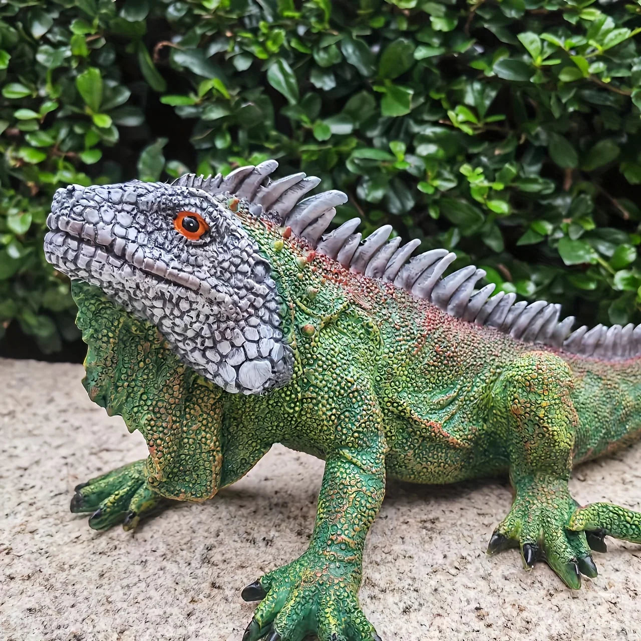 Realistic Iguana Garden Statue Detailed Lizard Decor