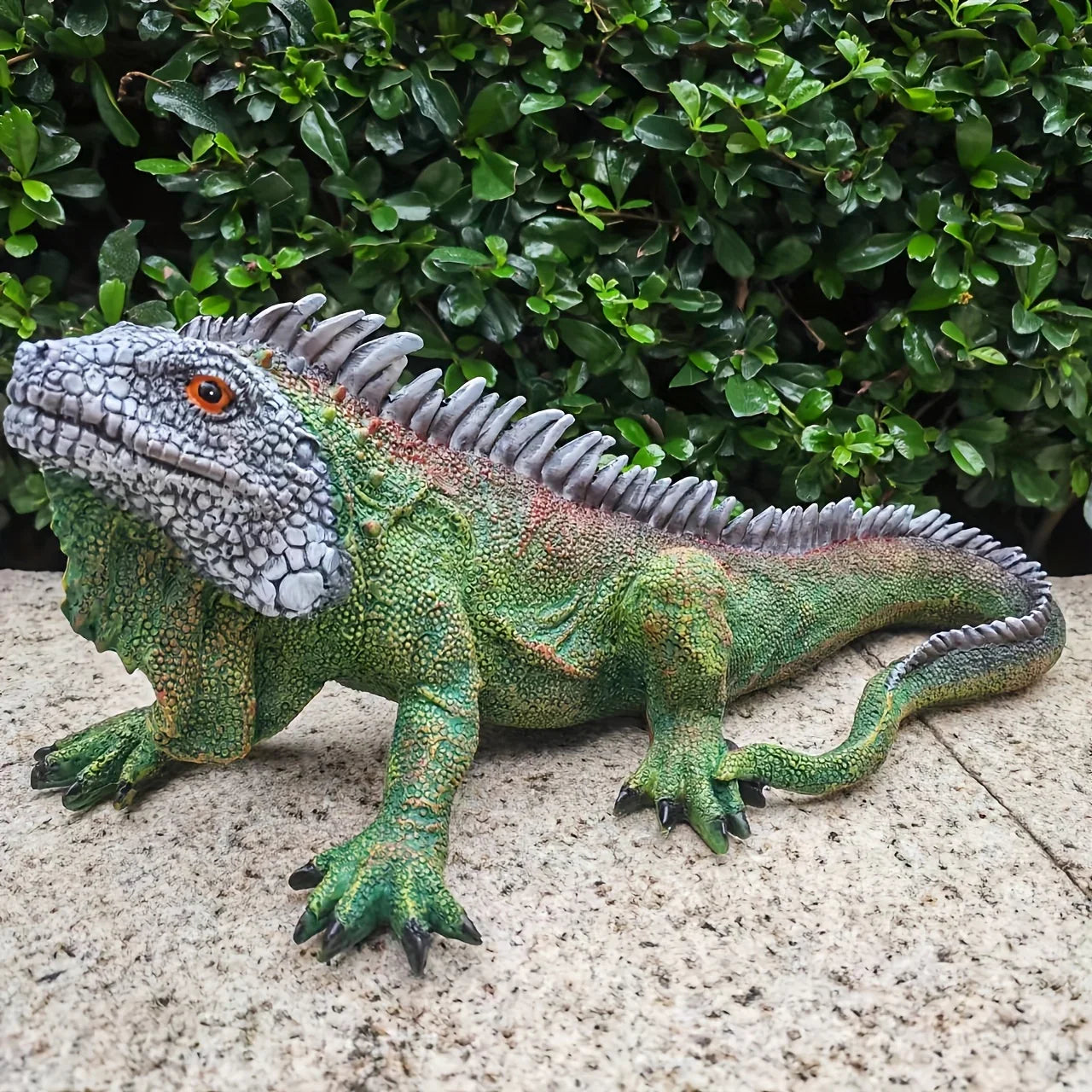 Realistic Iguana Garden Statue Detailed Lizard Decor