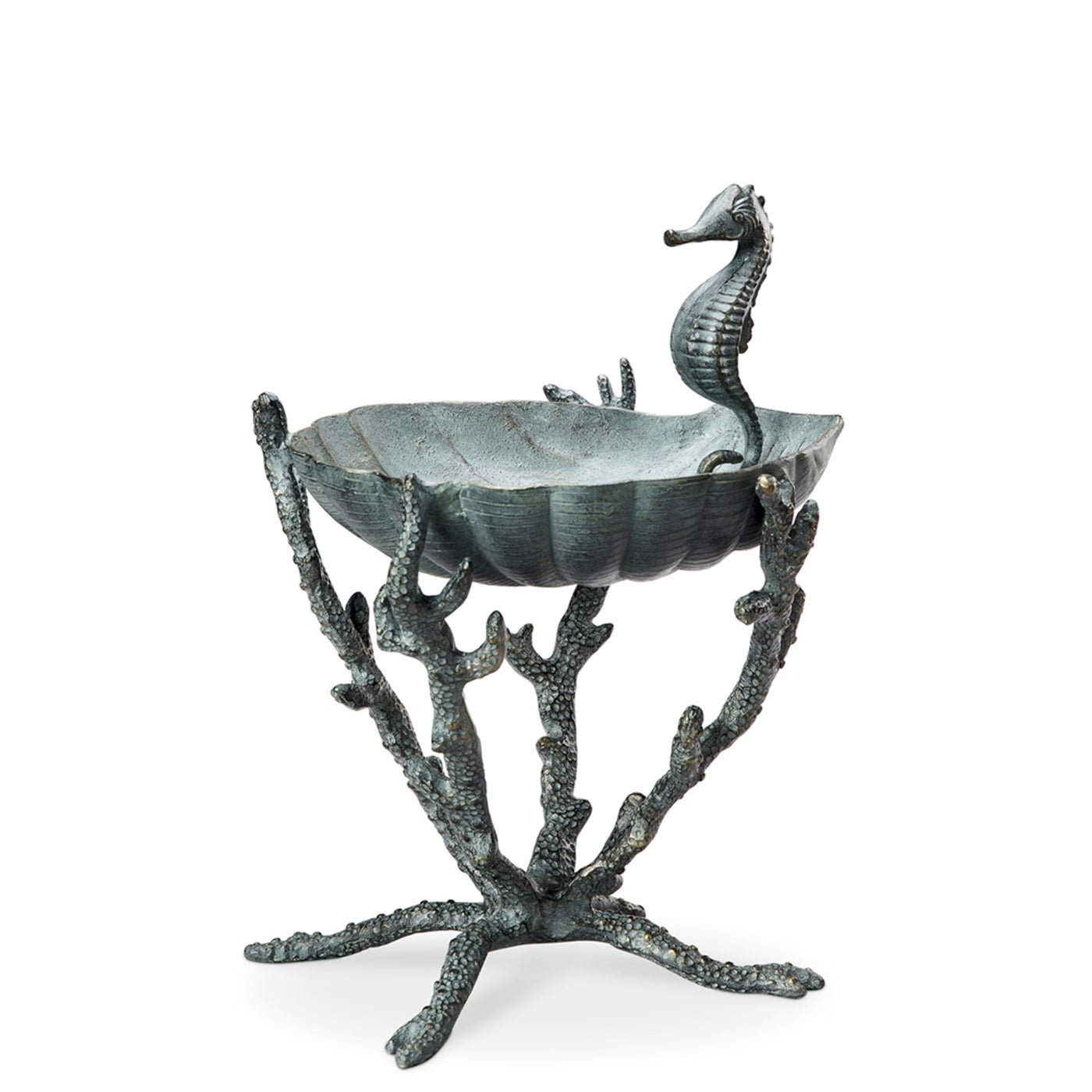 Seahorse Birdbath / Bird feeder, Outdoor Patio Decor