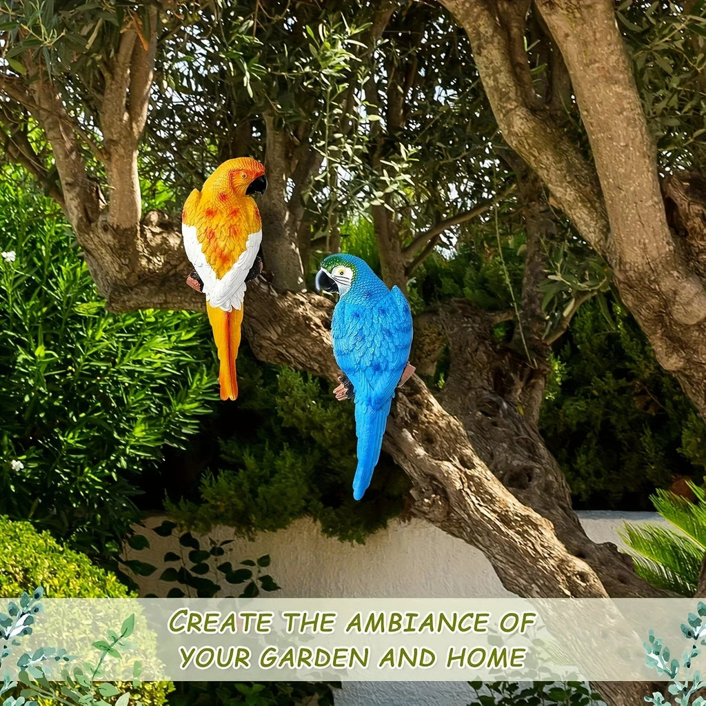 Simulation Parrot Wall Decor 12 Inch Garden Sculpture