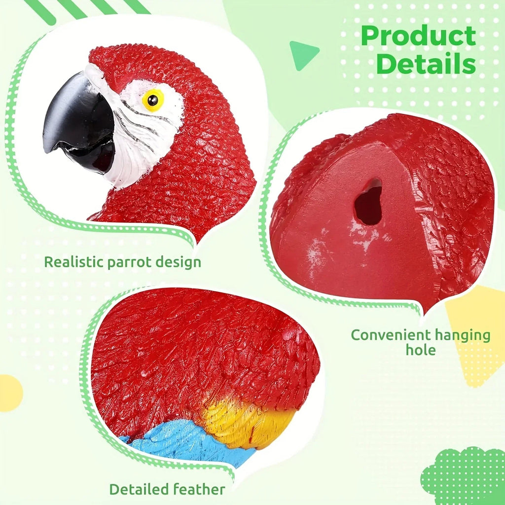 Simulation Parrot Wall Decor 12 Inch Garden Sculpture
