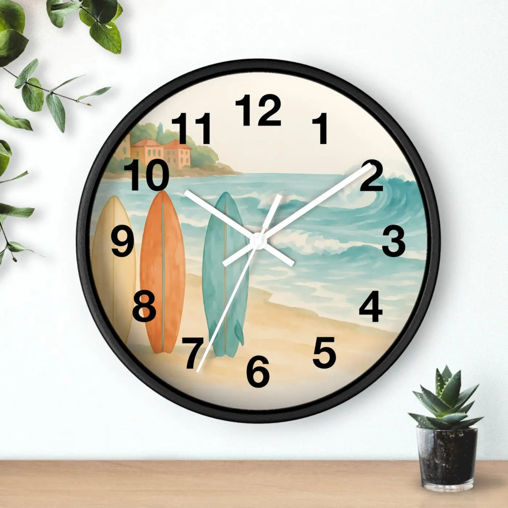 Vintage Surfboards – Wooden Wall Clock - Dipaliz