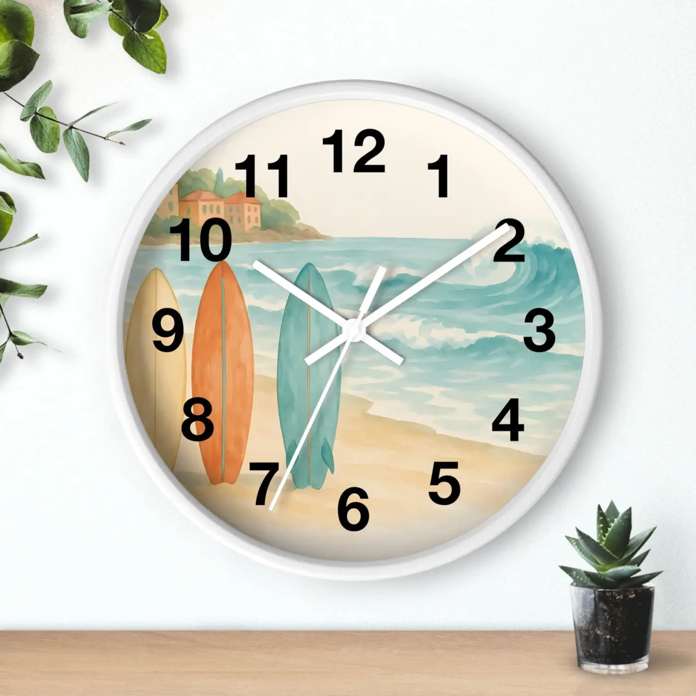 Vintage Surfboards – Wooden Wall Clock - Dipaliz