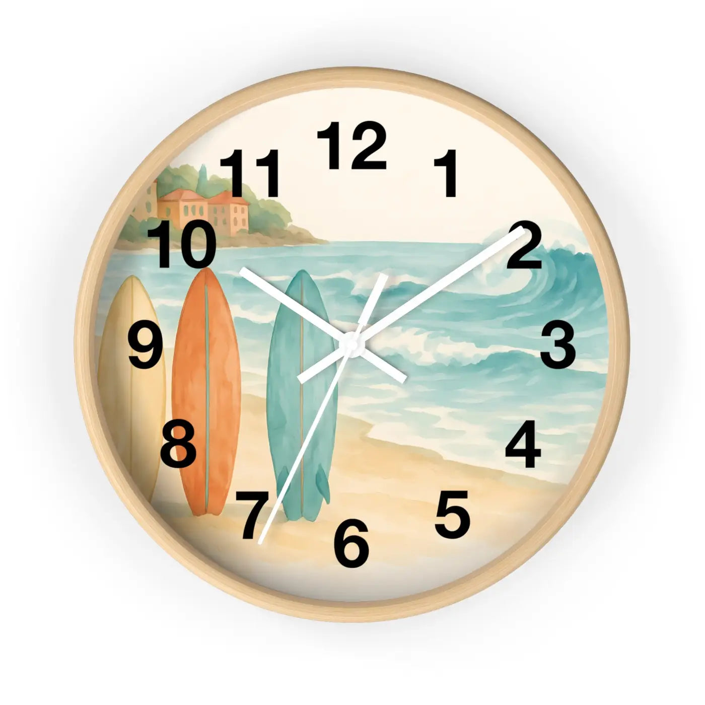 Vintage Surfboards – Wooden Wall Clock - Dipaliz