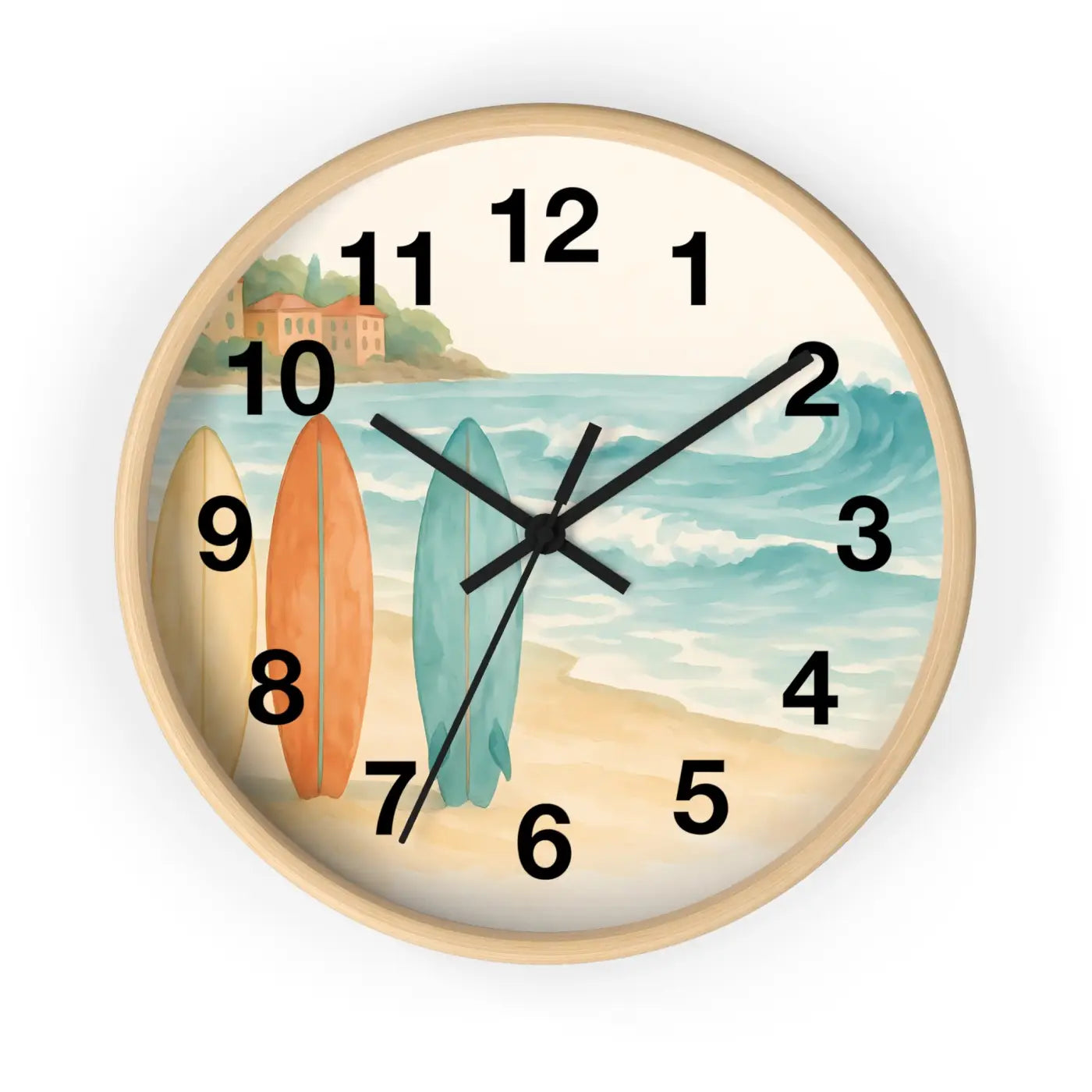 Vintage Surfboards – Wooden Wall Clock - Dipaliz