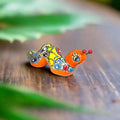 Talavera Caterpillar Art | Handcrafted Mexican Ceramic Figurine