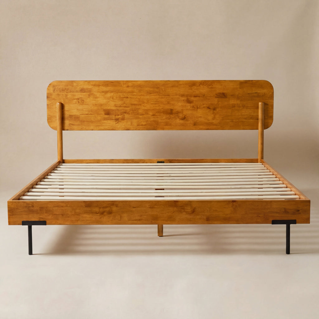 Frida Solid Wood Bed Frame