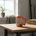 Colorful Handcrafted Mexican Coffee Mug | Talavera Ceramic Art