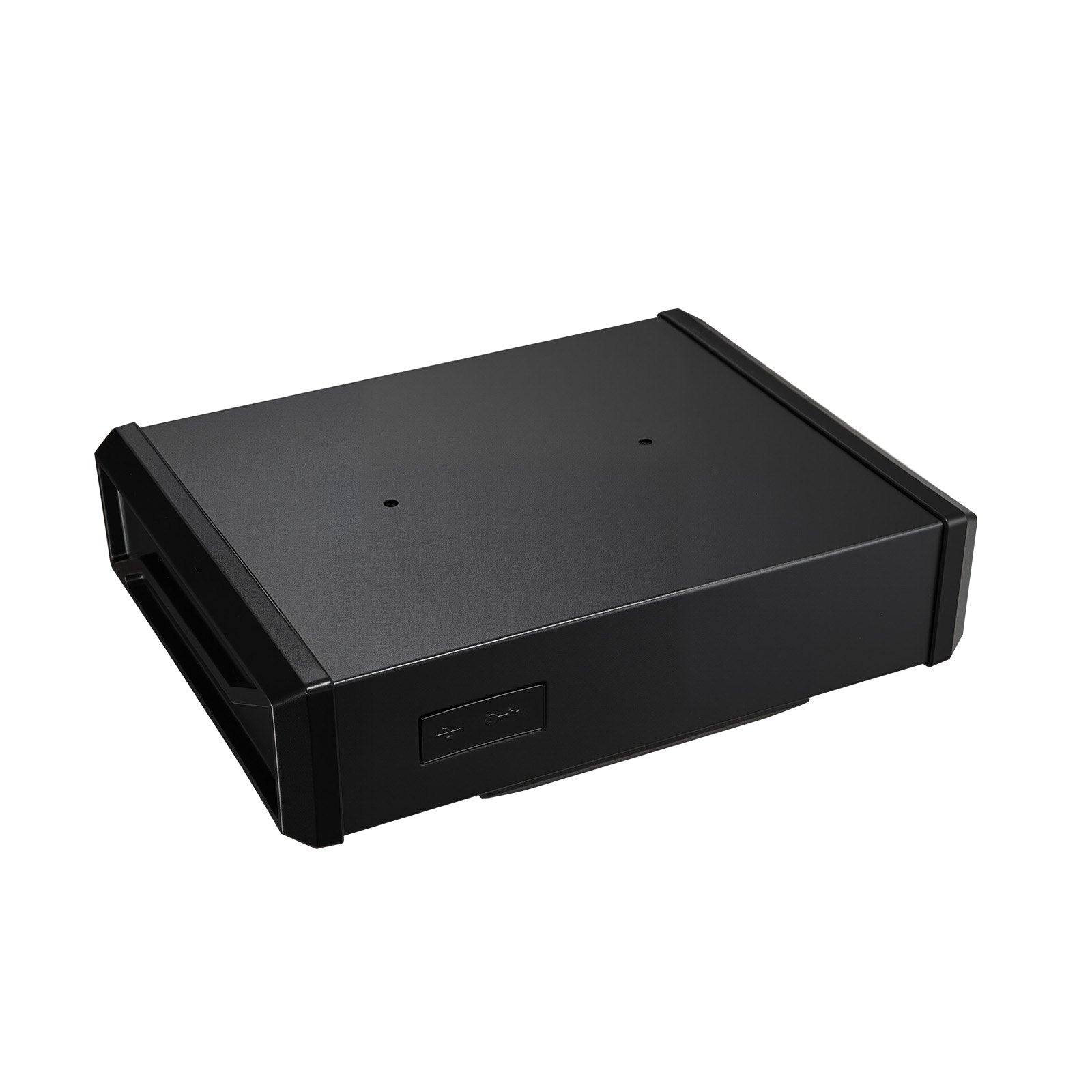 Gun Safe, Heavy Duty Handgun Safe with Fingerprint/Password/Key, 3-Way Quick Access Firearm Case Box with Lighting for 2 Pistols & 2 Magazines, Pistol Gun Box for Nightstand Bedside Desk Car