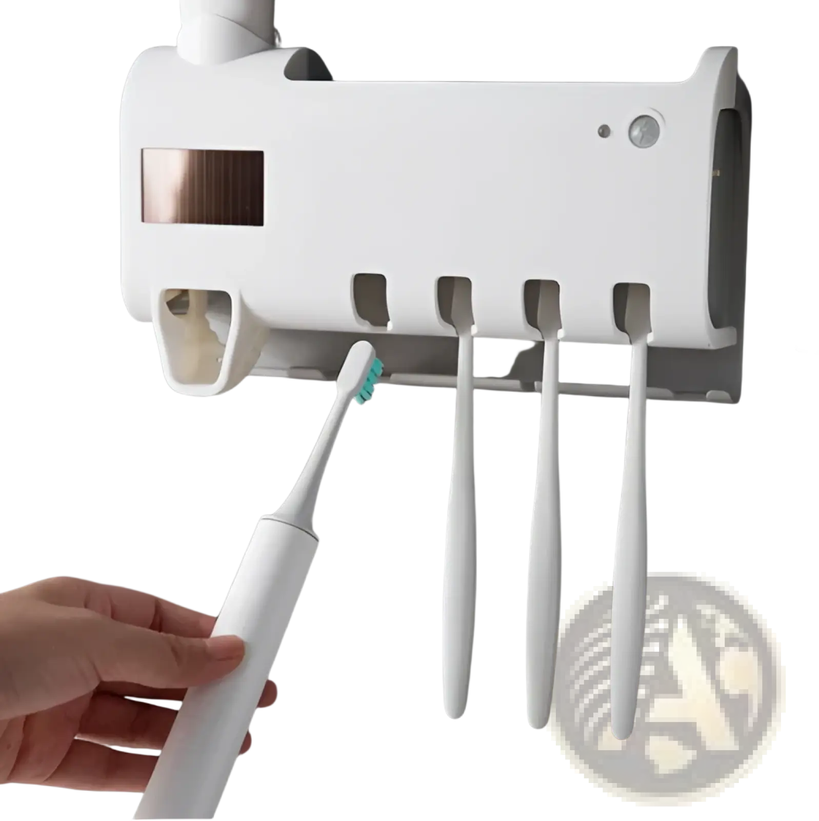Uv Sterilizer Toothbrush Holder and Dispenser