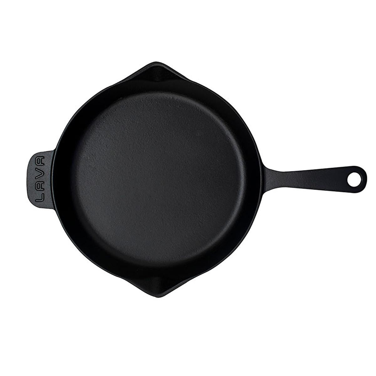 LAVA Cast Iron Frying Pan - 28cm Enamel Coated, Durable Cookware for Healthy Cooking