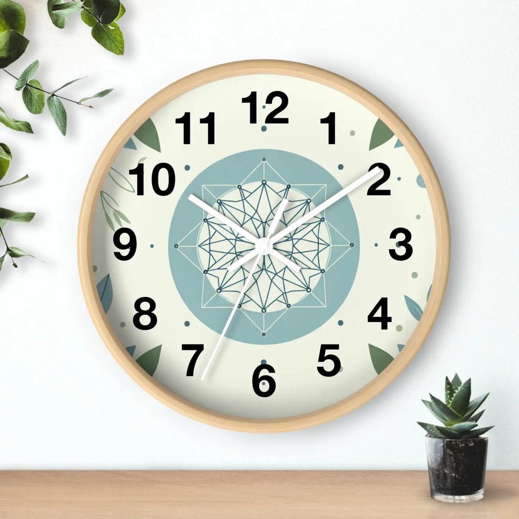 Abstract Art Wall Clock – Wood Nature Decor - Dipaliz