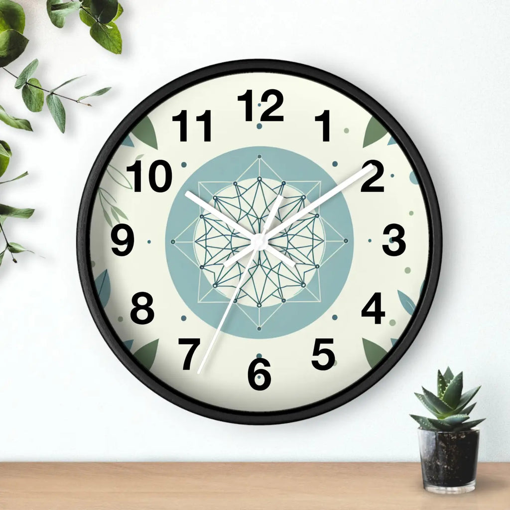 Abstract Art Wall Clock – Wood Nature Decor - Dipaliz