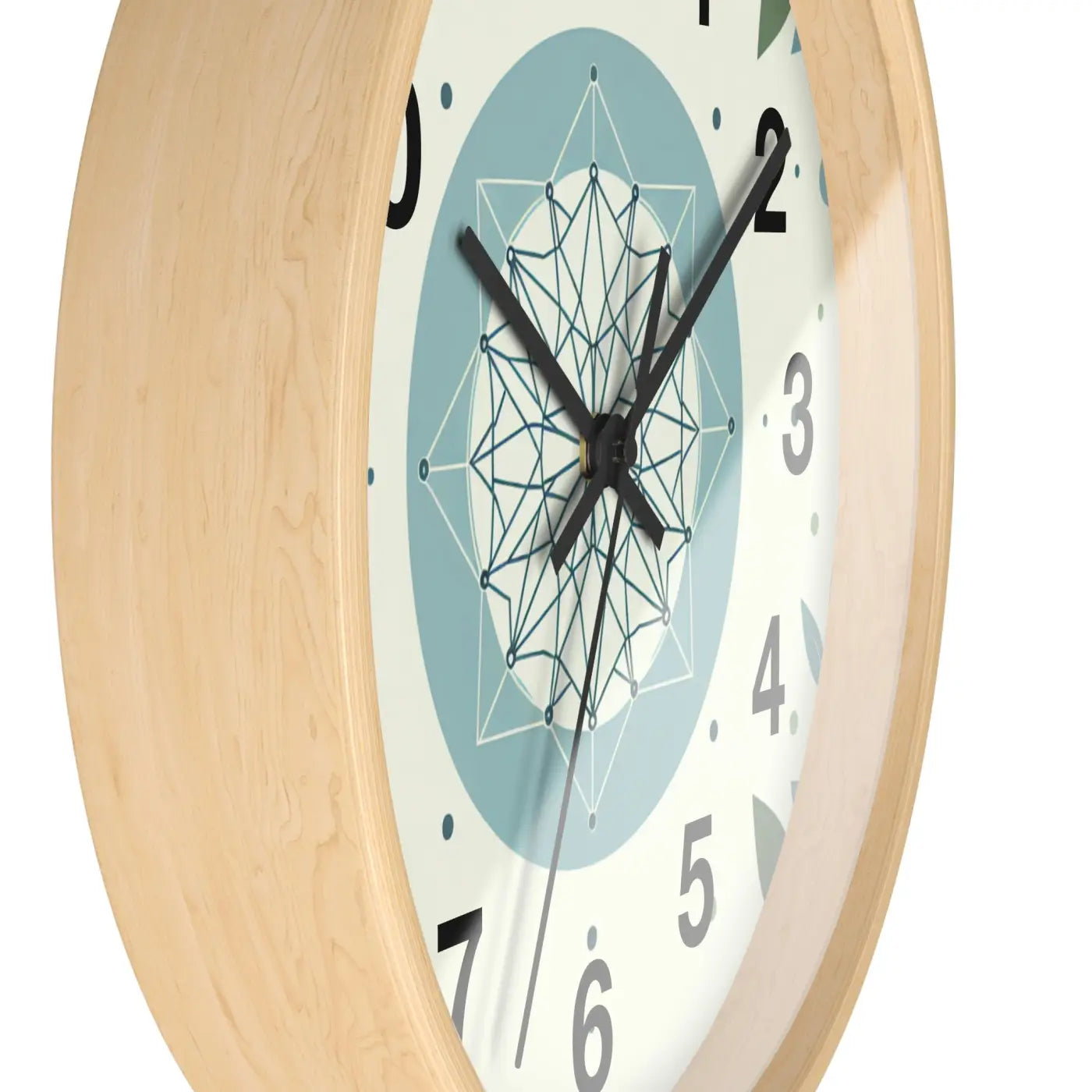 Abstract Art Wall Clock – Wood Nature Decor - Dipaliz