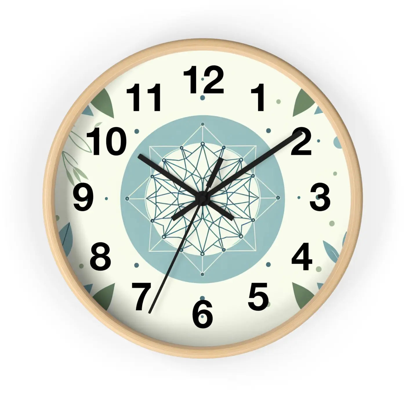 Abstract Art Wall Clock – Wood Nature Decor - Dipaliz