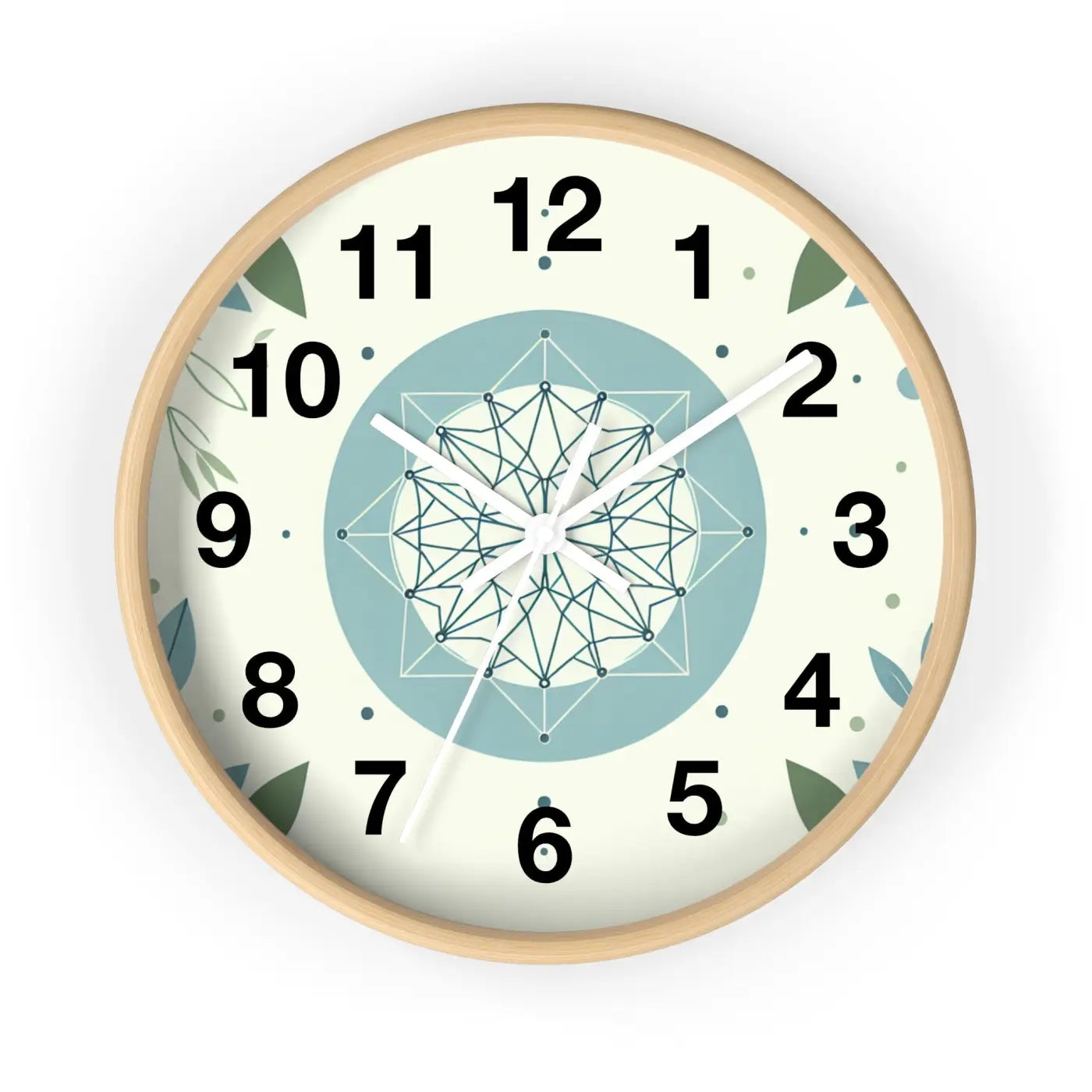 Abstract Art Wall Clock – Wood Nature Decor - Dipaliz