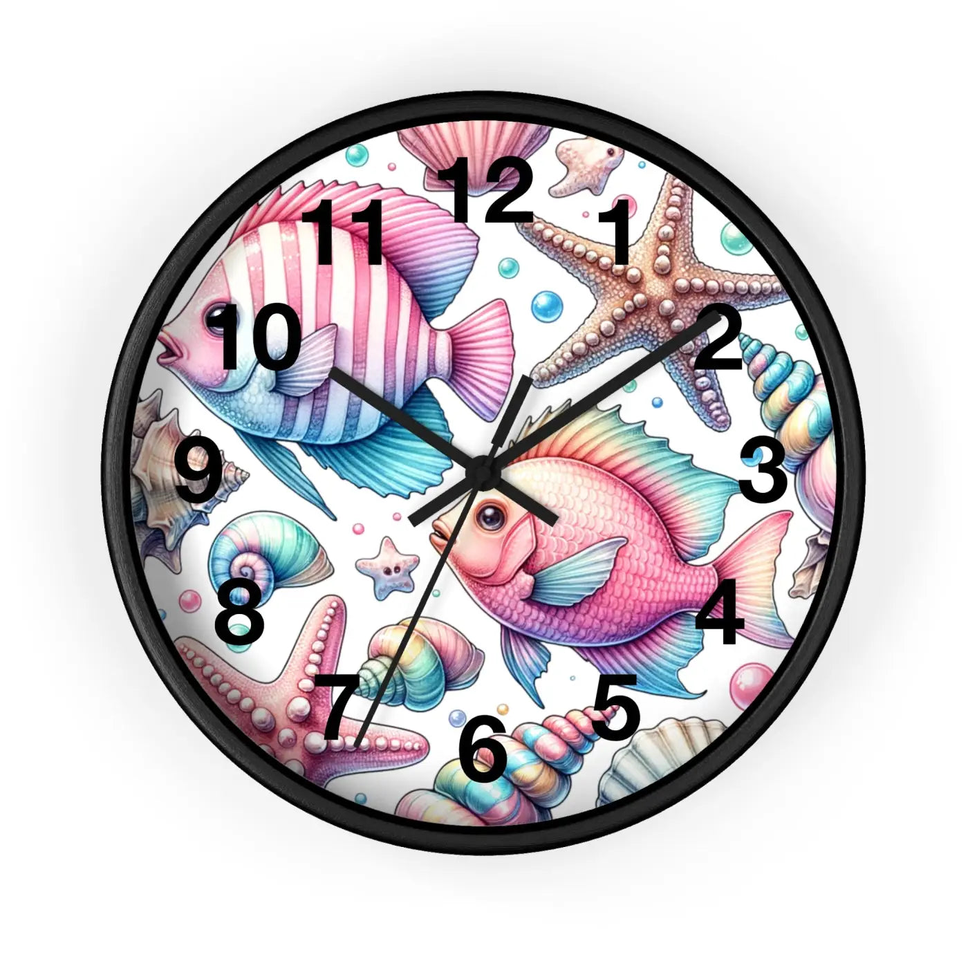 Fishes Wall Clock – Eco Friendly 12 Inch - Dipaliz