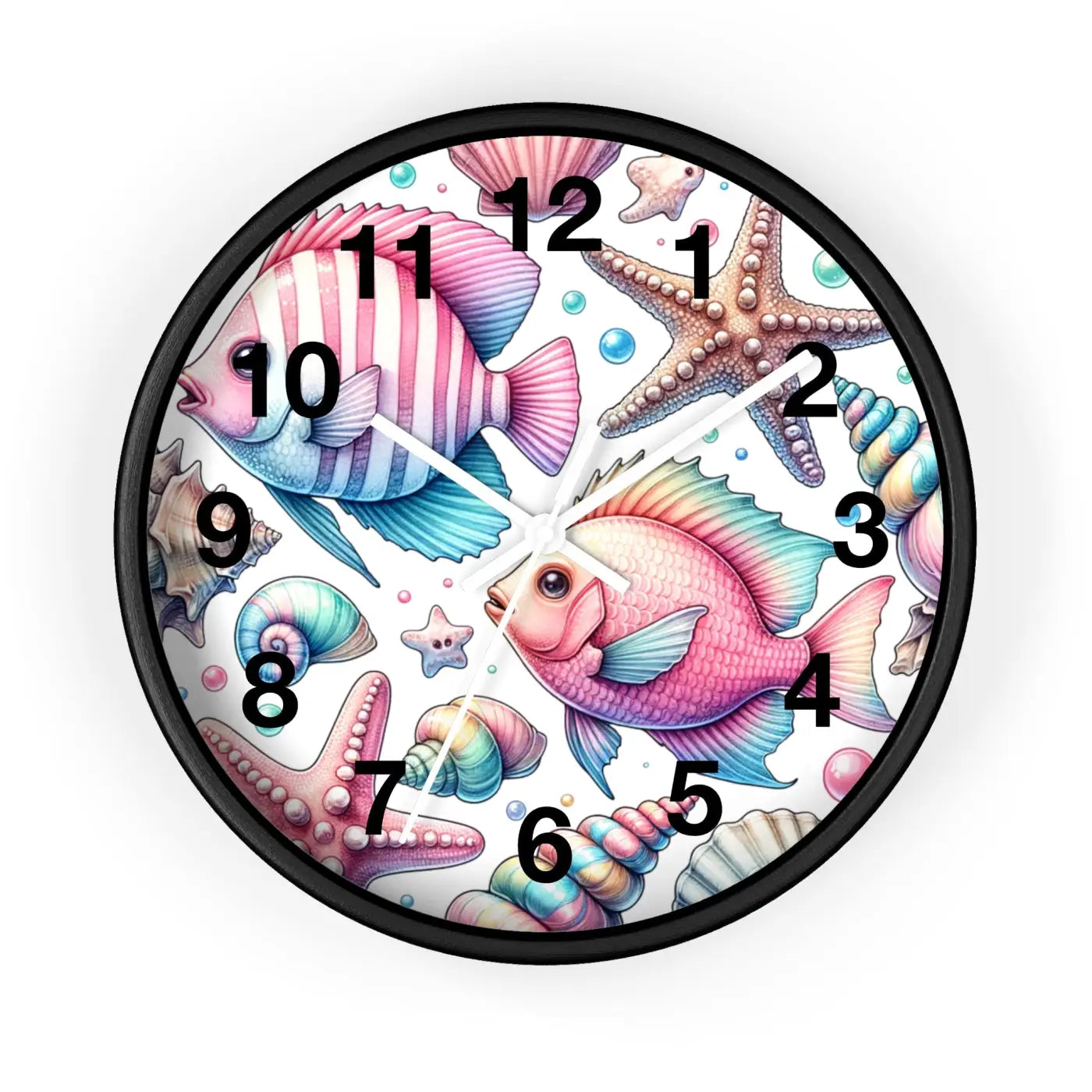 Fishes Wall Clock – Eco Friendly 12 Inch - Dipaliz