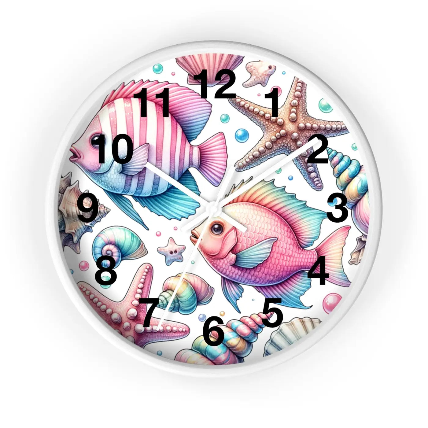 Fishes Wall Clock – Eco Friendly 12 Inch - Dipaliz
