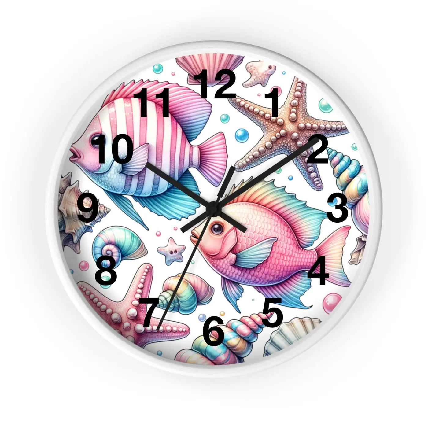 Fishes Wall Clock – Eco Friendly 12 Inch - Dipaliz