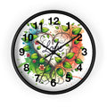 Wall Clock Flower Vines Wood Practical Addition Dipaliz