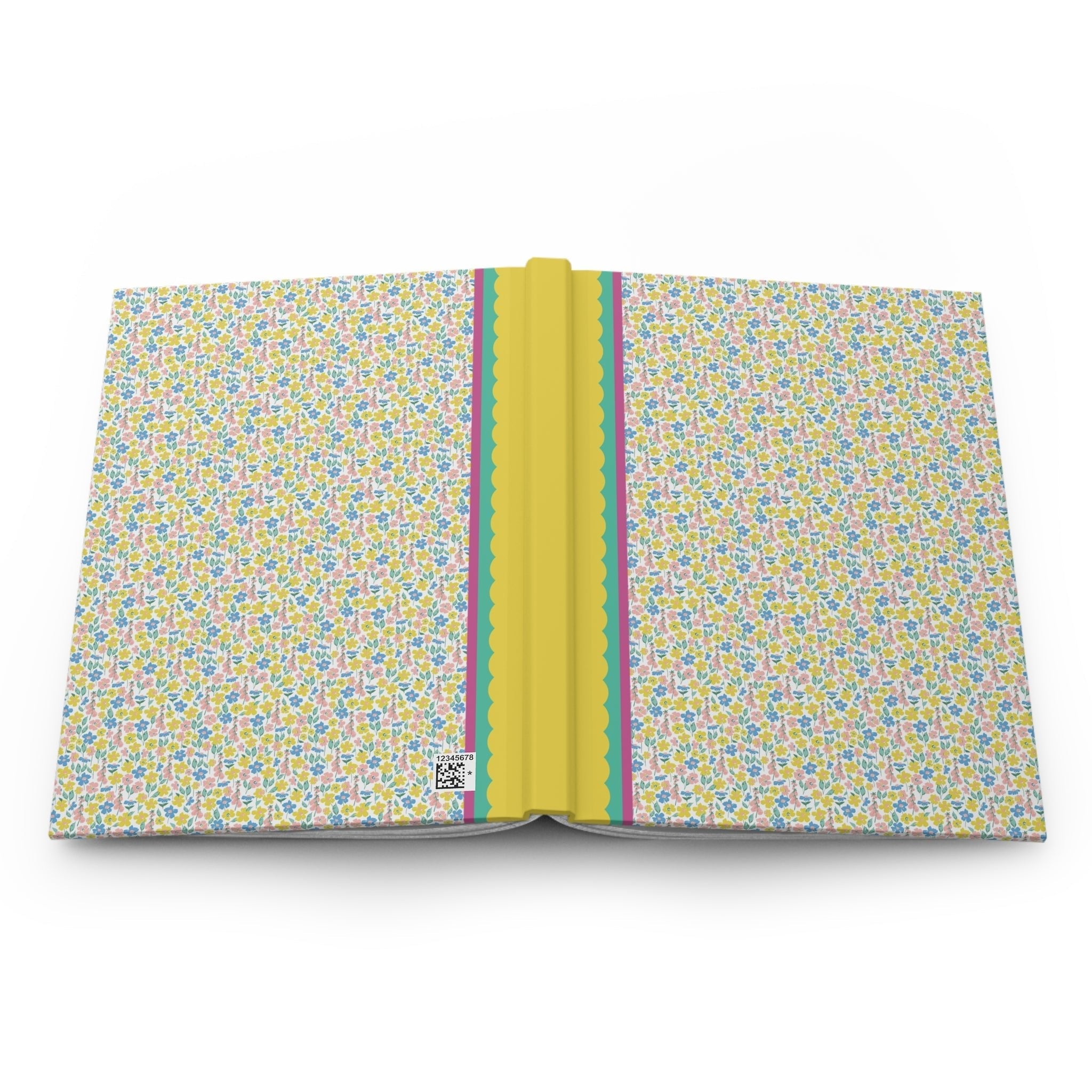 Yellow and Blue Flower Notebook